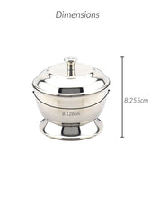 Load image into Gallery viewer, Stainless Steel Shaving Soap Bowl with Lid - HARYALI LONDON