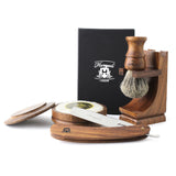 Haryali's Wooden Cut Throat Razor Set